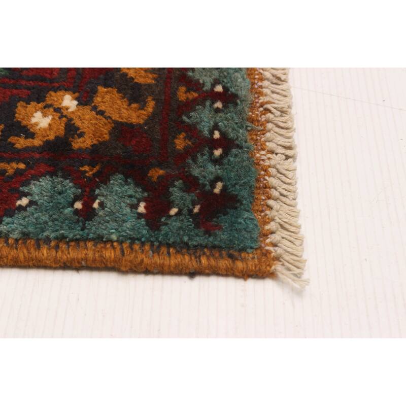ECARPETGALLERY Hand-knotted Uzbek Kargahi Brown Wool Rug - 4'0 x 6'0