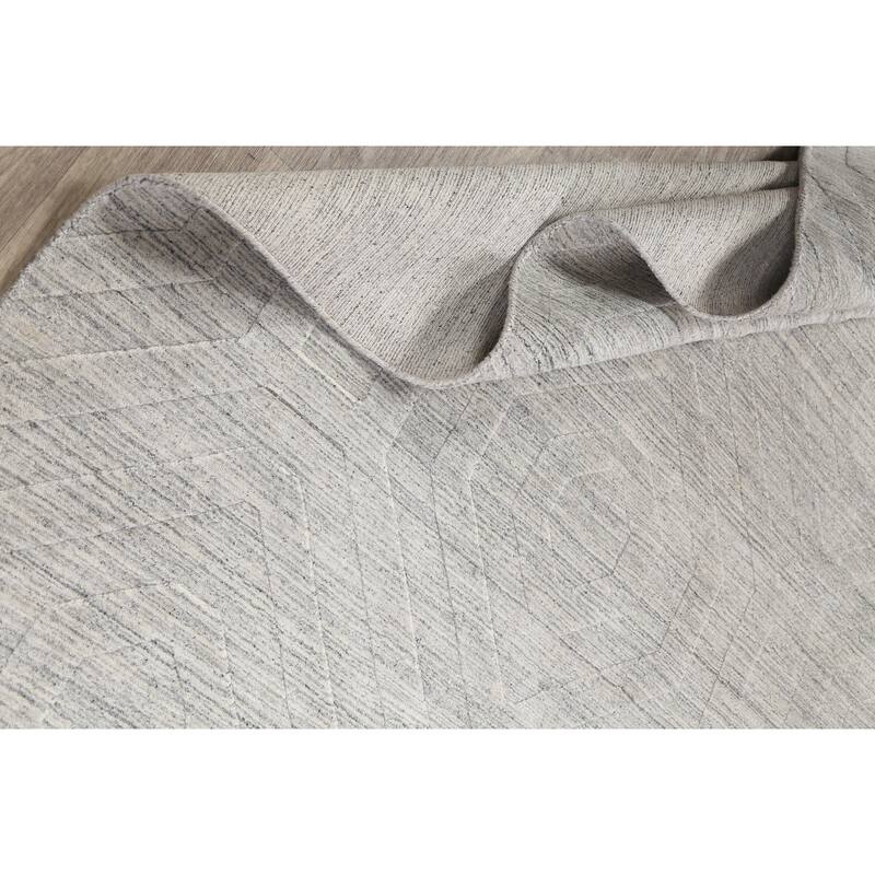 Contemporary Geometric Gabbeh Oriental Area Rug Wool Hand-knotted - 4'10" x 7'8"