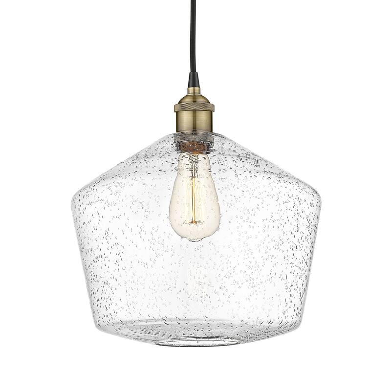 Innovations Lighting 616-1P-14-12 Cindyrella Pendant Cindyrella 12" - Black Antique Brass / Seedy