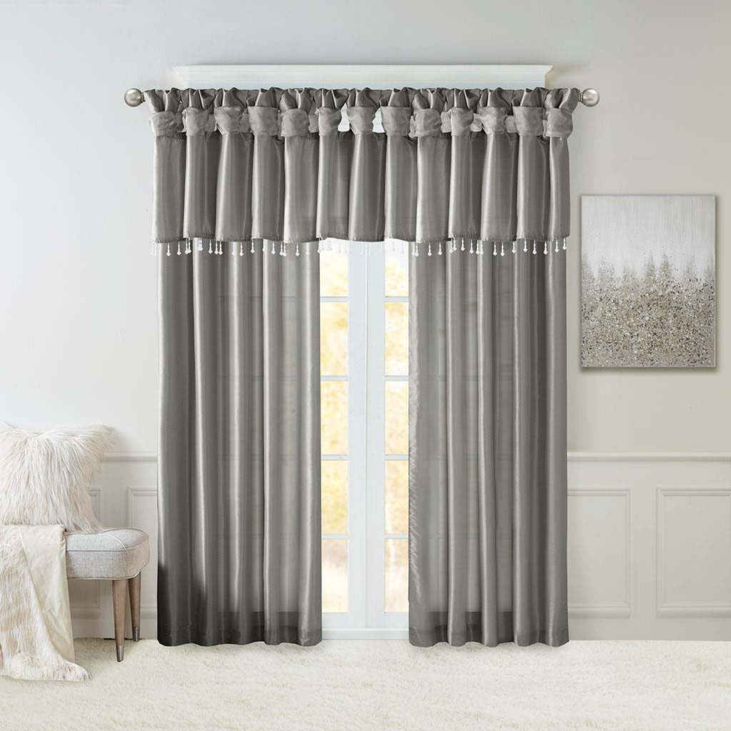 Lined Window Curtain Panel 50x84