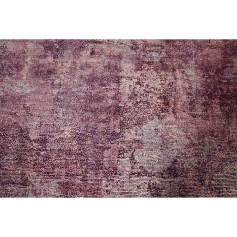 Art & Craft Abstract Large Area Rug Hand-Knotted Wool Carpet - 9'9"x 14'1"