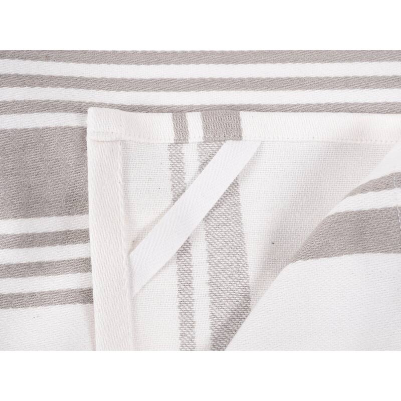 KAF Home Set of 4 Centerband and Waffle Kitchen Towels, 18"x28"