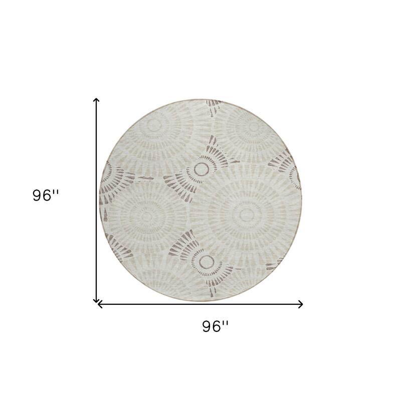 HomeRoots Geometric Transitional Rectangle Outdoor Rug