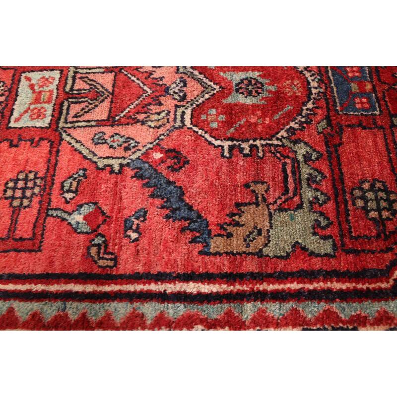 ECARPETGALLERY Hand-knotted Anadol Red Wool Rug - 3'8 x 9'9