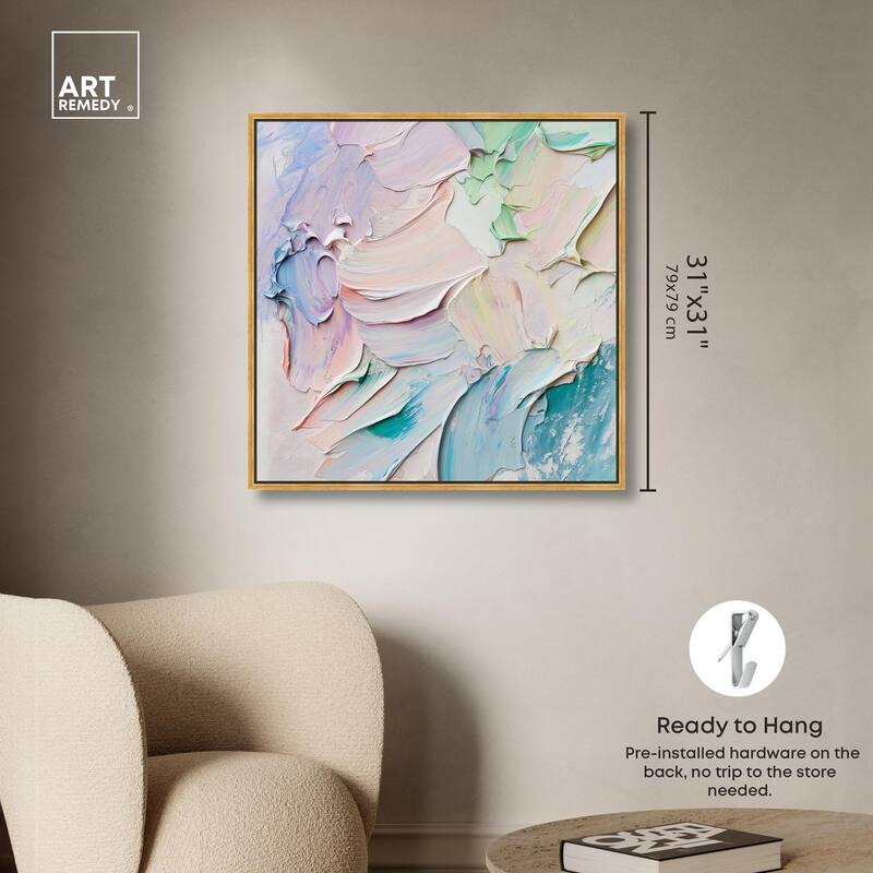 Flowing Mousse I Canvas by Art Remedy