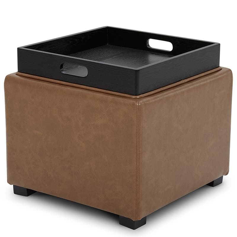 Spruce & Spring Ethan Storage Stool Ottoman