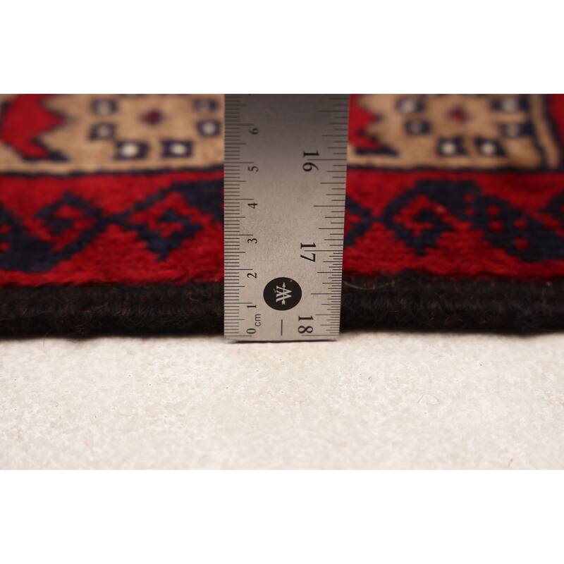 ECARPETGALLERY Hand-knotted Baluch Tan Wool Rug - 3'1 x 5'8