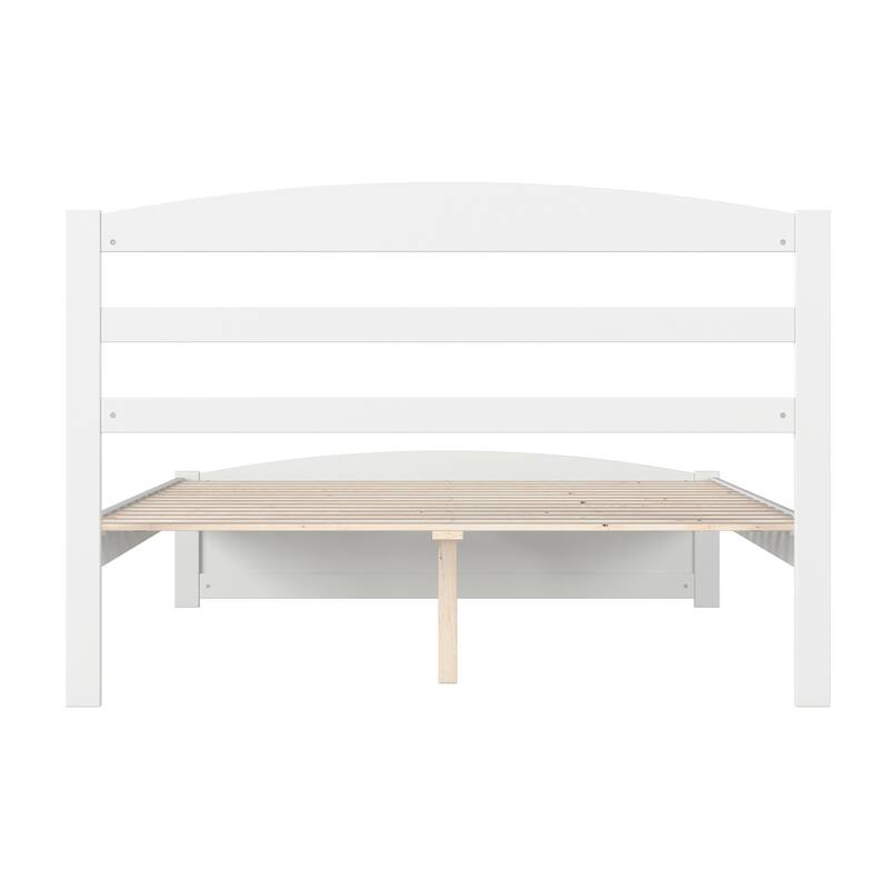 Warren Solid Wood Platform Bed with Footboard