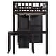 preview thumbnail 30 of 112, Space-Saving Wood Loft Bed with Storage Stairs & Wardrobe, Multifunctional Furniture Bed Frame with Desk & Drawers