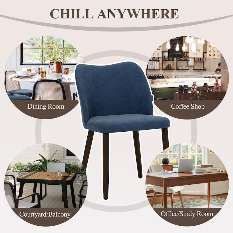 Modern Dining Chairs Upholstered Kitchen Chairs (set of 2)
