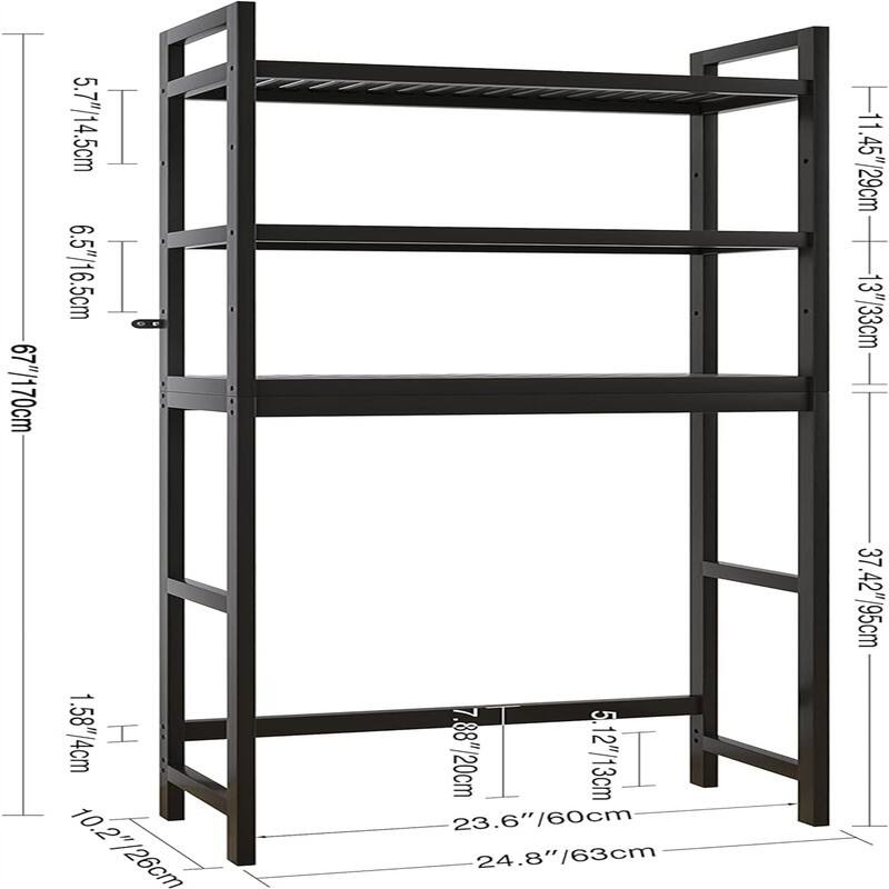 Over The Toilet Storage - 10.2D x 24.8W x 67H