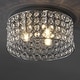 preview thumbnail 4 of 9, Evelyn 15" 3-Light Crystal/Metal LED Flush Mount, Chrome by JONATHAN Y