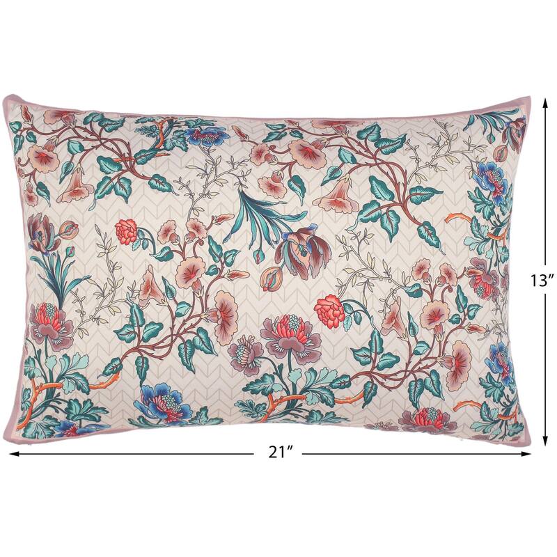 Decorative Floral Oma Elegent Silk Pillow
