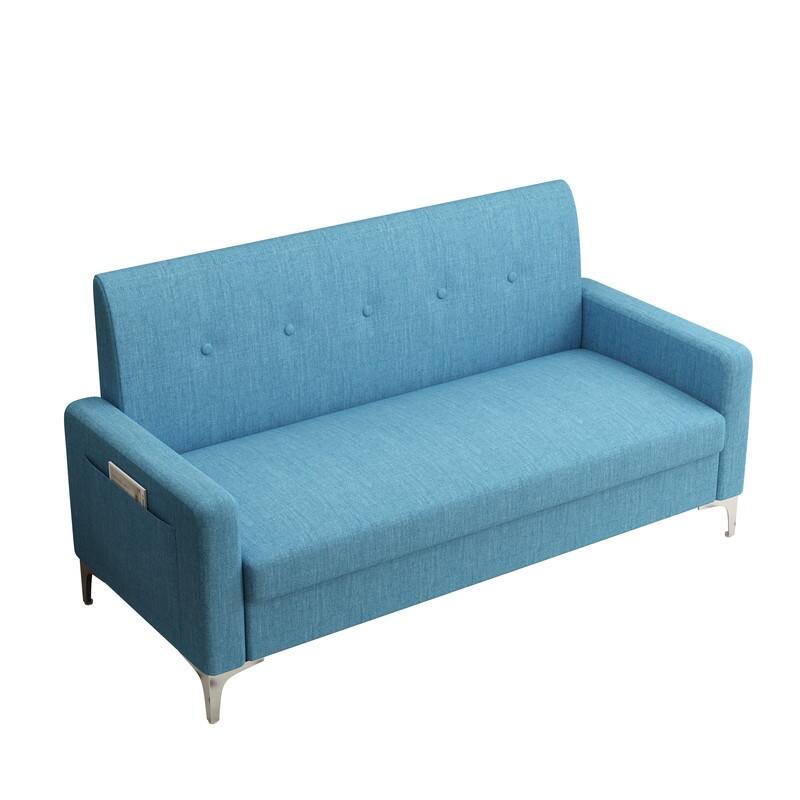 57.1" Two-Seater Sofa With Storage Function