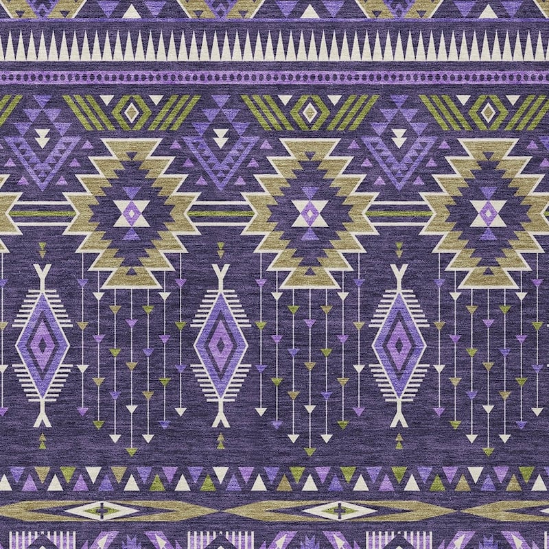 HomeRoots Aztec Transitional Rectangle Outdoor Rug