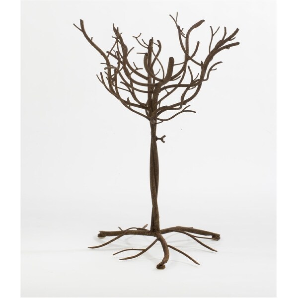 26" Small Natural Metal Artificial Tree - Brown - N/A