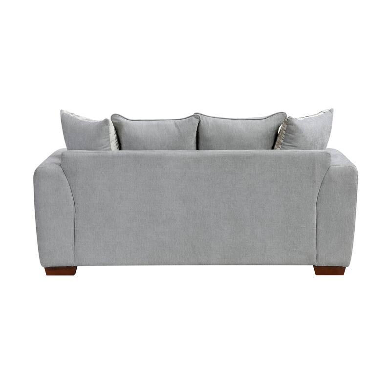 Fremont & Park Ezra 70" Chenille Living Room Loveseat with 6 Decor Pillows