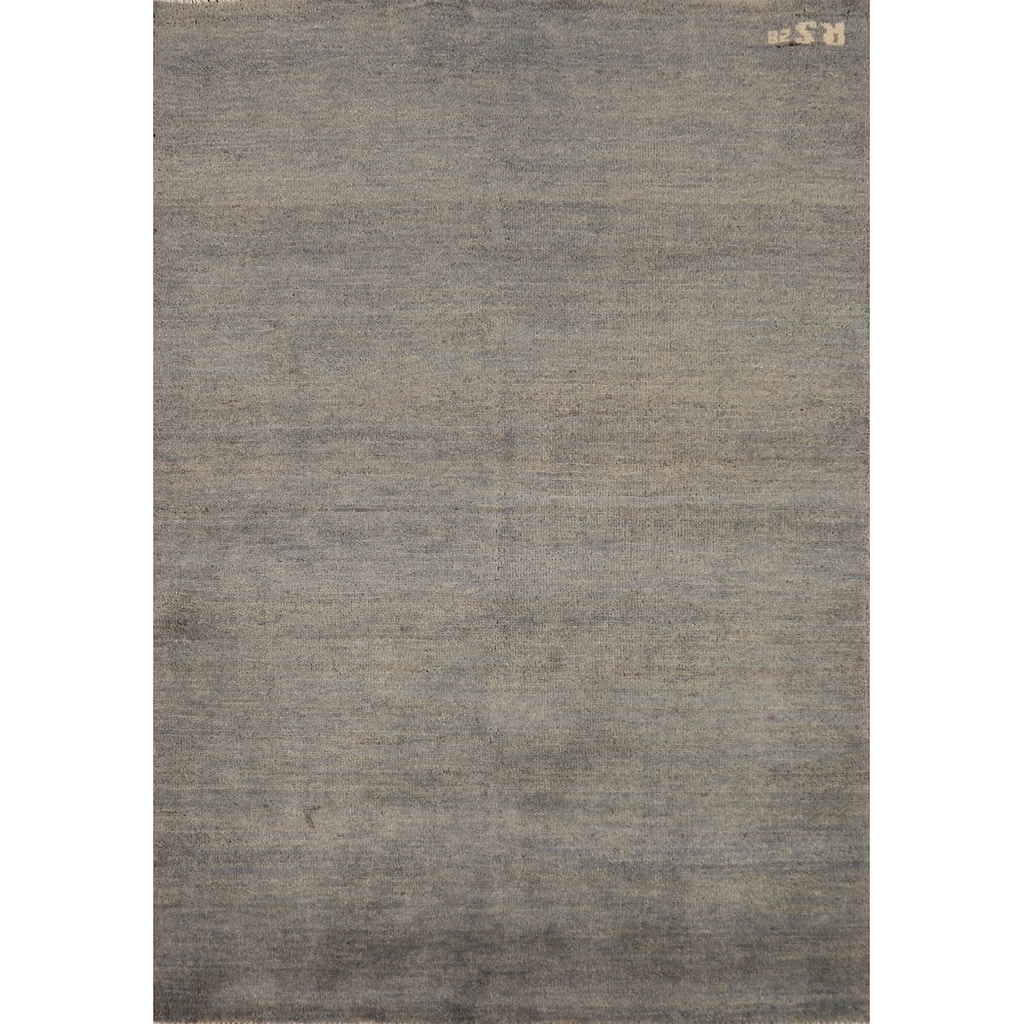 Hand Knotted Oriental 100% Wool Carpet Modern Modern Multi-Colored Gabbeh Area Rug - 4' 10'' X 3' 3''