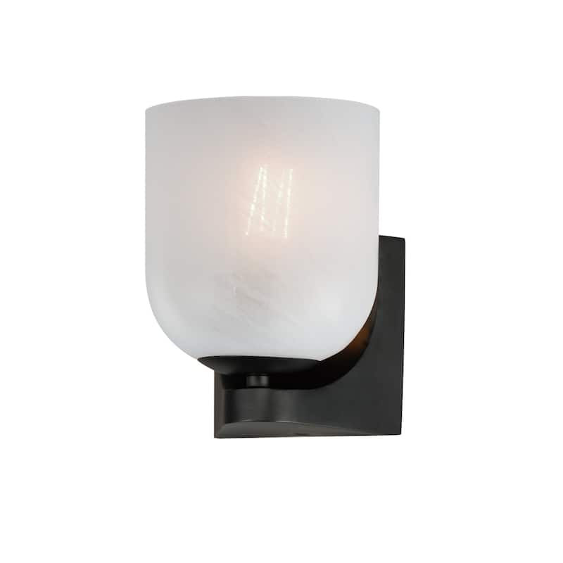 Maxim 21231 Scoop 8" Tall Bathroom Sconce - Black