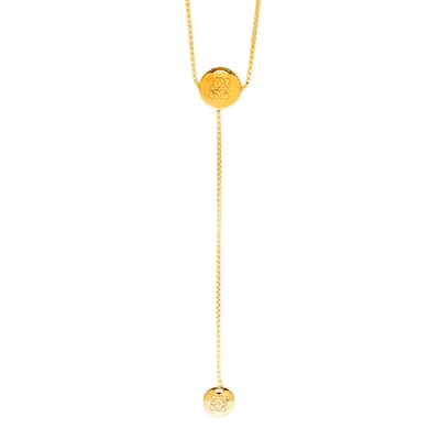Loewe Anagram Pebble Necklace - Gold-tone