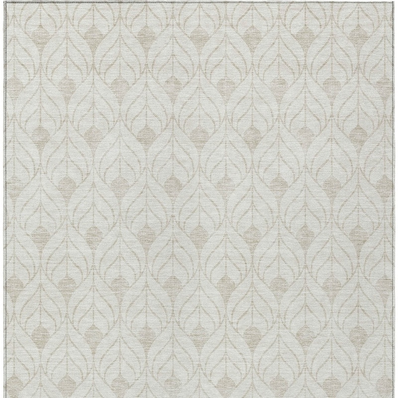 HomeRoots Geometric Transitional Rectangle Outdoor Rug