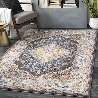 Livabliss Ankara Updated Traditional Medallion Area Rug