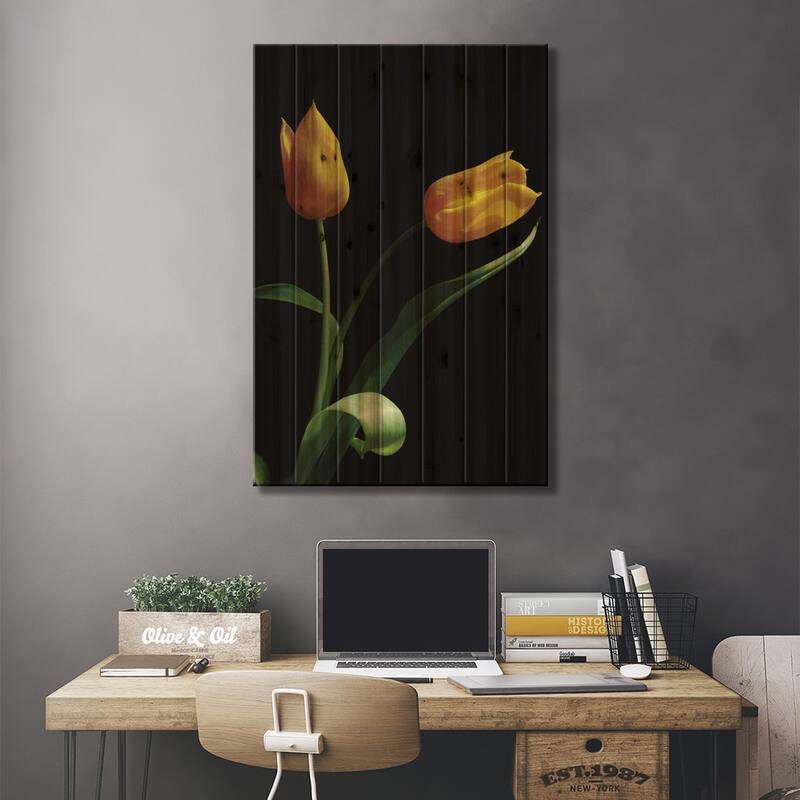 Trust Print On Wood by Ily Szilagyi - Multi-Color