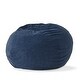 preview thumbnail 7 of 24, Newalla Modern Shearling 5-foot Bean Bag by Christopher Knight Home