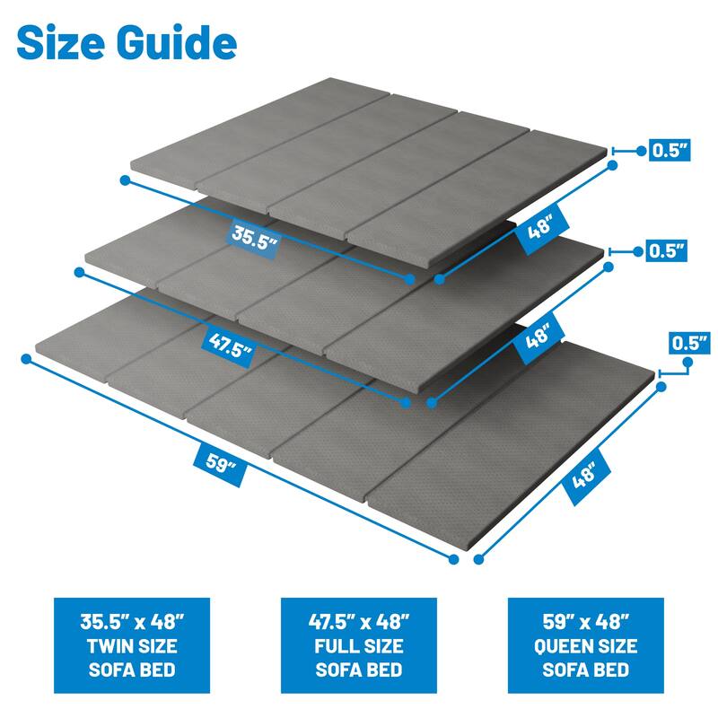 Heavy Duty Sleeper Sofa Bed Support Board, Reinforced Under Cushion Panel, Pull Out Couch Mattress Boards, Easy Installation