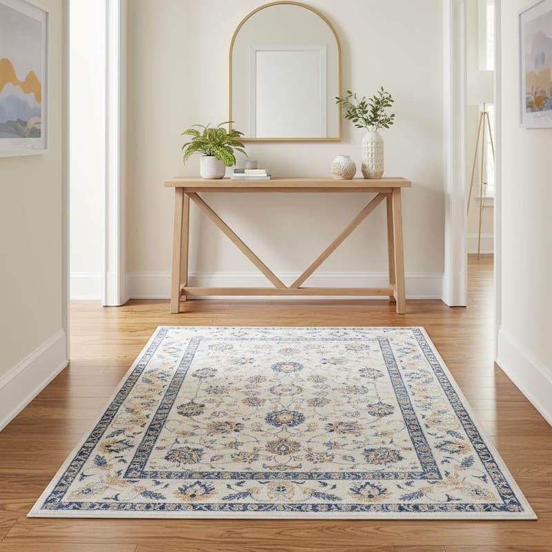 HomeRoots Oriental Casual Rectangle Area Rug - 4' X 6' - 4' X 6'