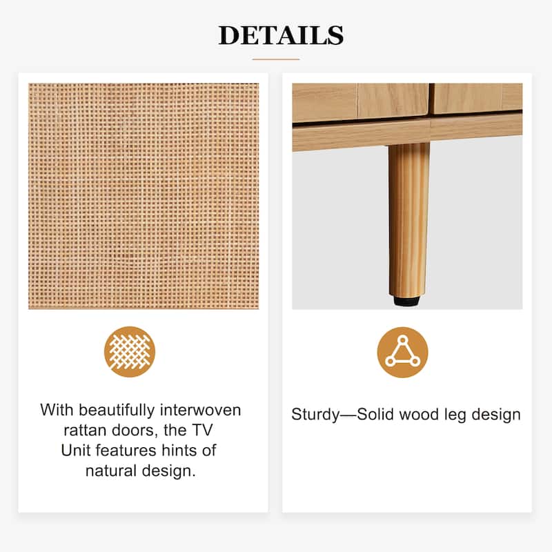 Rattan TV Stand