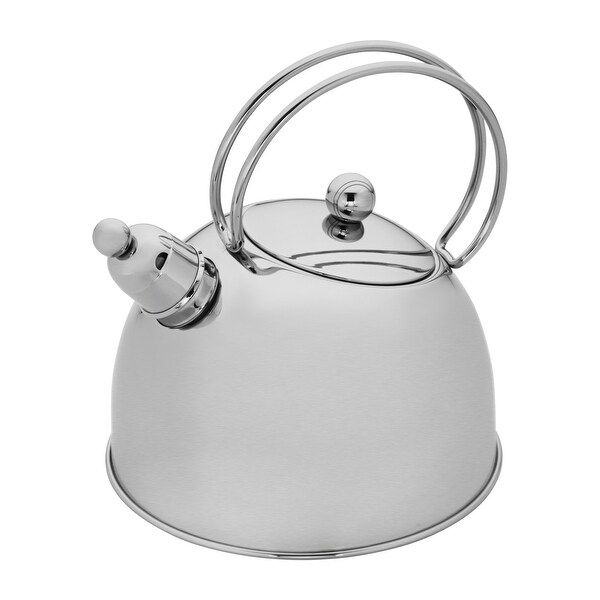 Demeyere Resto 2.6-qt Stainless Steel Whistling Tea Kettle - Stainless Steel