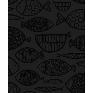 Seabrook Designs Cadence Fish Non-Woven Unpasted Wallpaper