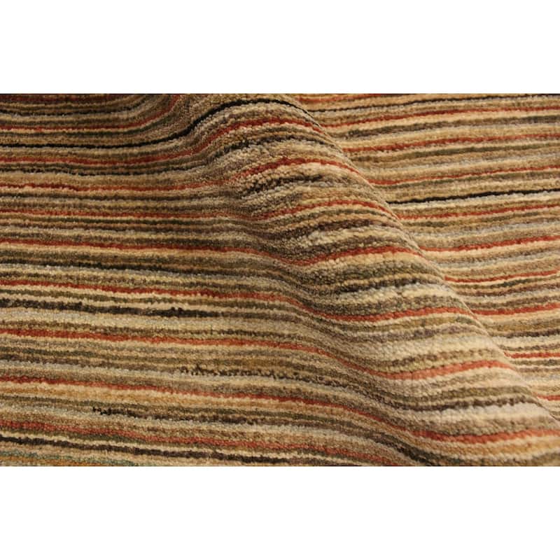 Boho Earthline Gabbeh Hand Knotted Wool Area Rug