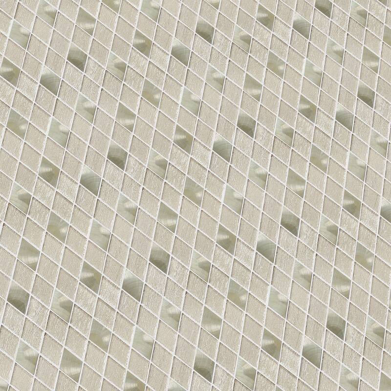Altair Ballagh Diamond Laminated Glass Mosaic Mix Aluminum Wall Tile