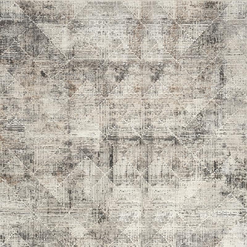Power Loomed Geometric Modern Non Skid Stain Resistant Area Rug - 118' X '94' X '0.5