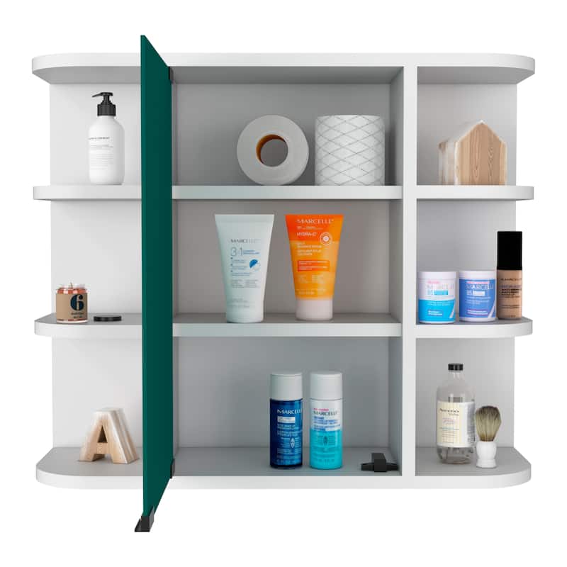 Medicine Cabinet Milano With Six External Shelves And Mirror