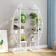 5-Tier Plant Stand Pack of 2, Display Shelf Flower Rack for Home Garden - White