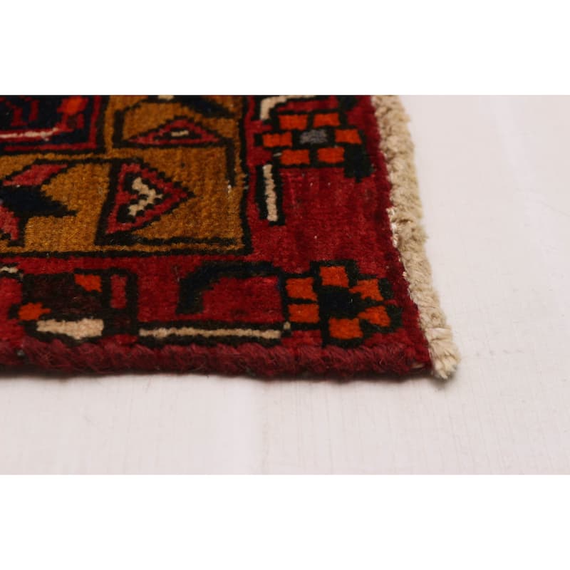ECARPETGALLERY Hand-knotted Sarabi Red Wool Rug - 3'5 x 10'10