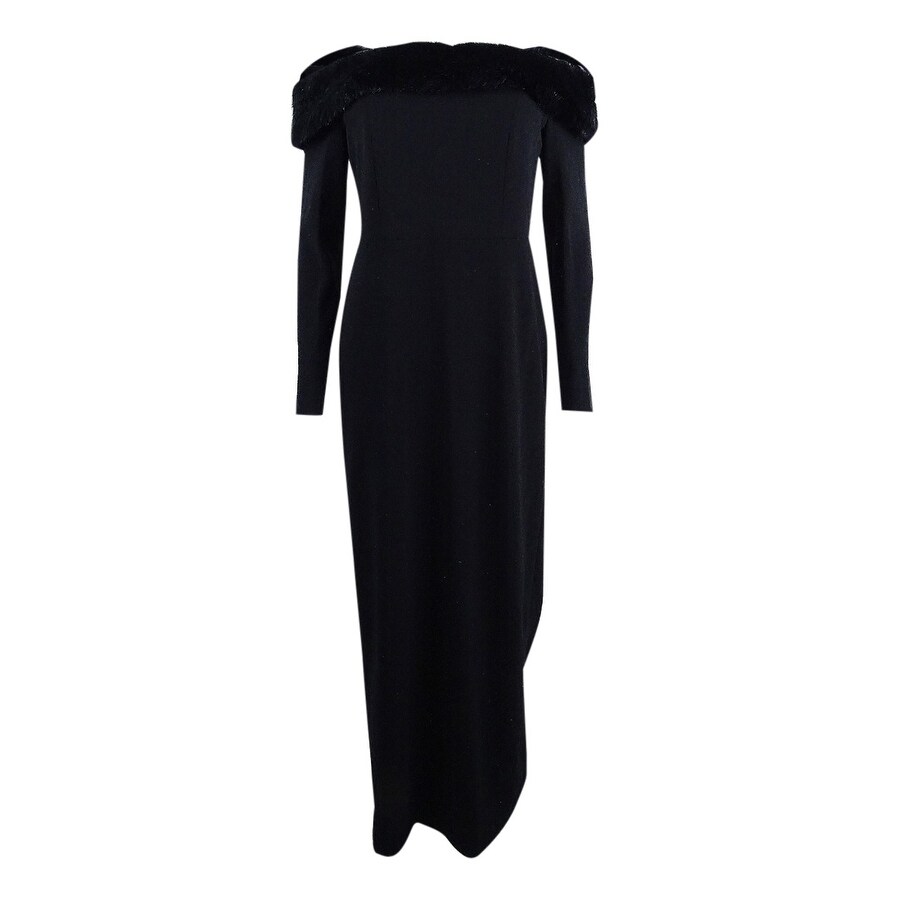 calvin klein black gown