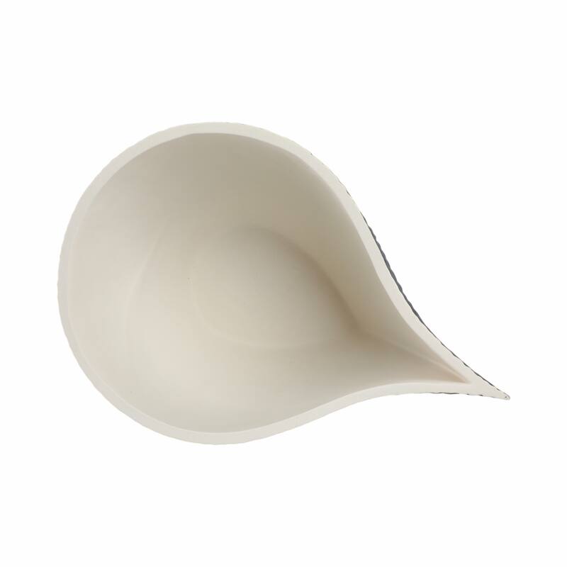 Teardrop Textured Decorative Bowl for Home Decor - Black and White
