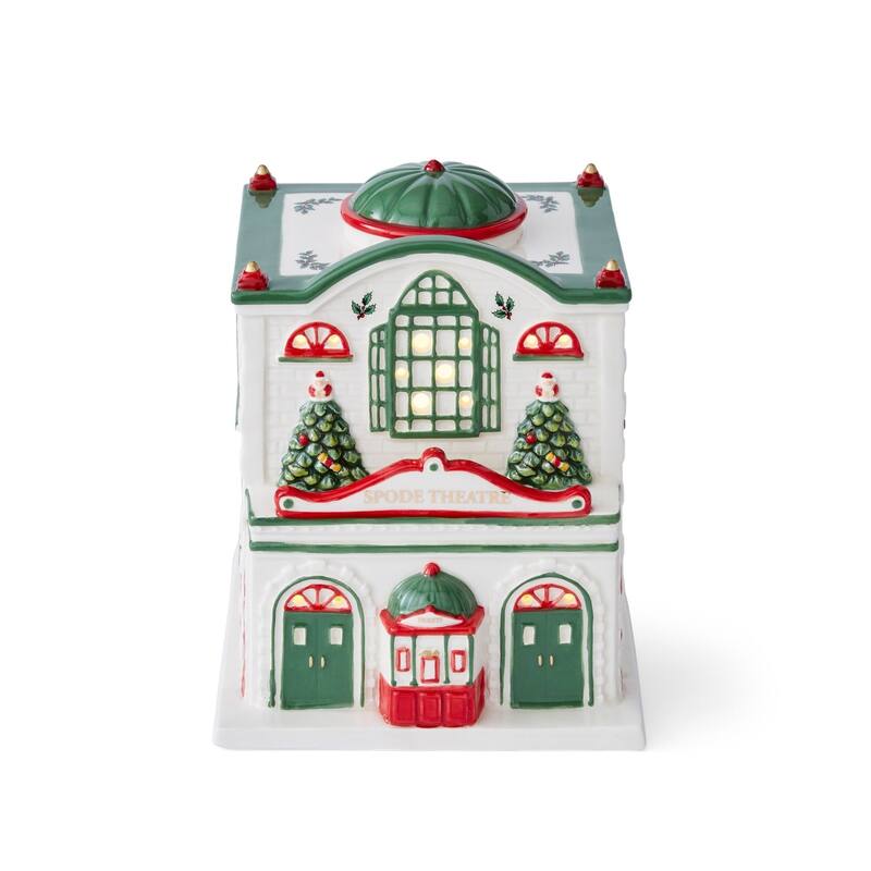 Spode Christmas Village Theatre - 5.5" - 5.5" - Village Theatre