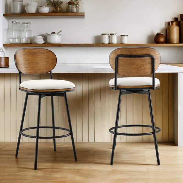 Megan Swivel Counter Bar Stool with Metal Legs On Sale Bed