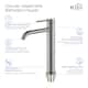 Luxury Solid Brass Single Hole Bathroom Vessel Sink Faucet