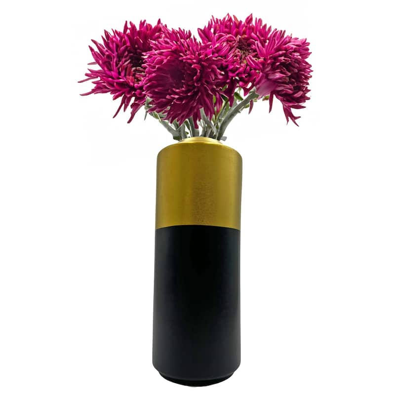 Black and Gold Modern Ceramic Vase