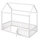 preview thumbnail 8 of 34, Merax Wood House Bed with Fence and Door