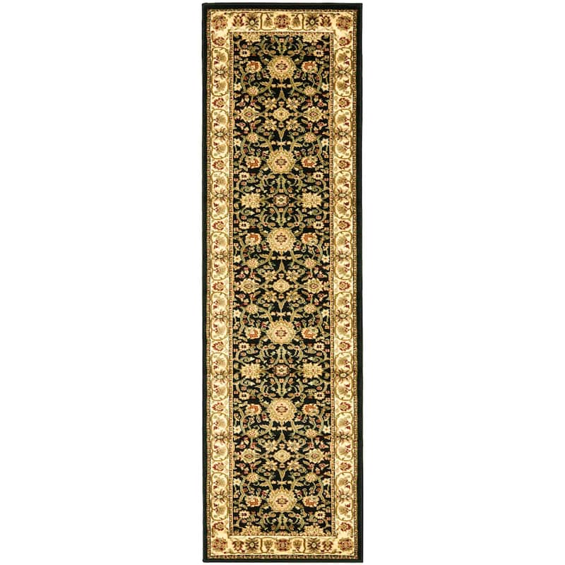 SAFAVIEH, Lyndhurst Marsha Traditional Area Rug - 2'3" x 6' Runner - Black/Ivory