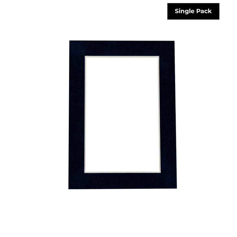 10x12 Mat for 8x10 Photo Navy Suede Matboard for Frames Measuring 10