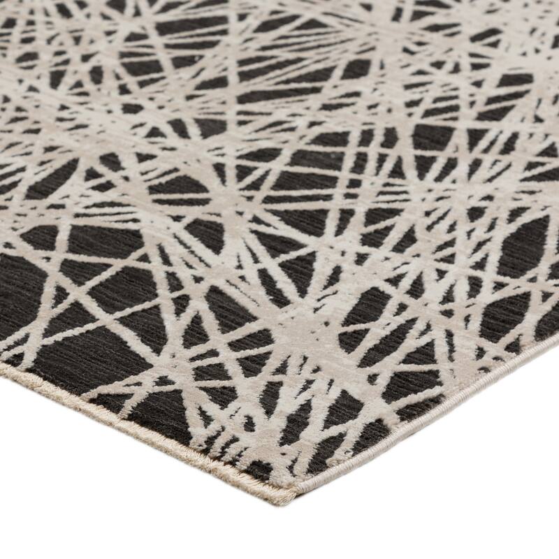 Emery Abstract Strings Machine Made Rug
