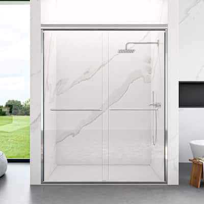 Semi-Frameless Double Sliding Shower Door